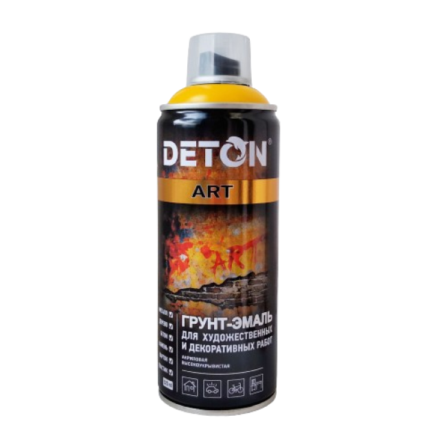 Deton DETON ART - 珐琅底漆 - 镉黄 - 气雾剂，520 毫升 DTN-A70680 图片 – 阿斯特拉罕 | carpaint.kz