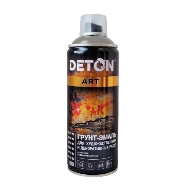 Deton DETON ART - 珐琅底漆 - 灰色 - 气雾剂，520 毫升 DTN-A70712 图片 – 阿斯特拉罕 | carpaint.kz