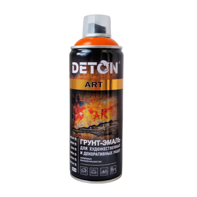 Deton DETON ART - 珐琅底漆 - 南瓜 - 气雾剂，520 毫升 DTN-A70669 图片 – 阿斯特拉罕 | carpaint.kz