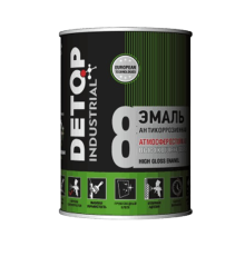 RAL-9005 DETOP No. 8 - 耐候高光瓷漆 - 黑色，0.75l