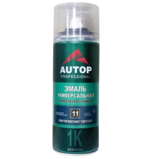 AUTOP №11 - Alkyd enamel - Black glossy - Aerosol, 650 ml