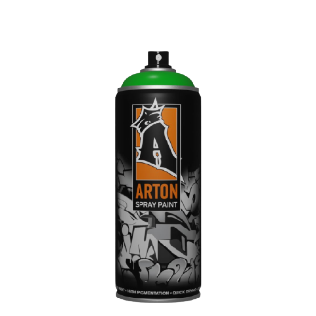 Arton A605 用于设计和艺术作品的气雾涂料 ARTON，纯绿色，气雾剂 400 毫升 ART-A07340 图片 – 阿斯特拉罕 | carpaint.kz