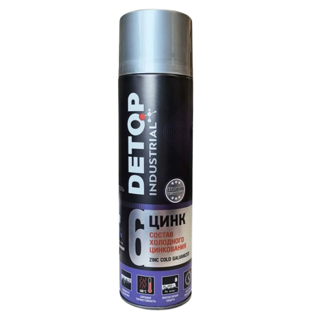 Detop 气雾剂 DETOP 6 号冷镀锌组合物，气雾剂 650 毫升 DTI-A07679 图片 – 阿斯特拉罕 | carpaint.kz