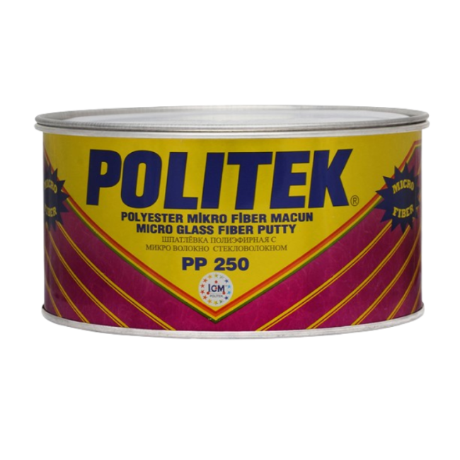 Politek POLITEK 聚酯油灰，含玻璃纤维微玻璃纤维 1000 克。 PP 250-1000 图片 – 阿斯特拉罕 | carpaint.kz