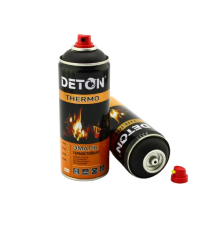 DETON THERMO - Эмаль термостойкая - Черная - Аэрозоль, 520 мл