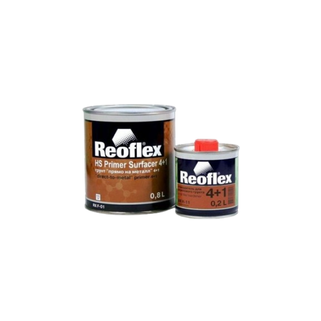 Reoflex Reoflex 2K 丙烯酸底漆 4+1 灰色 + 固化剂，3.6+0.9l RX F-01(B)-3600 + RX H-11-900 图片 – 阿斯特拉罕 | carpaint.kz