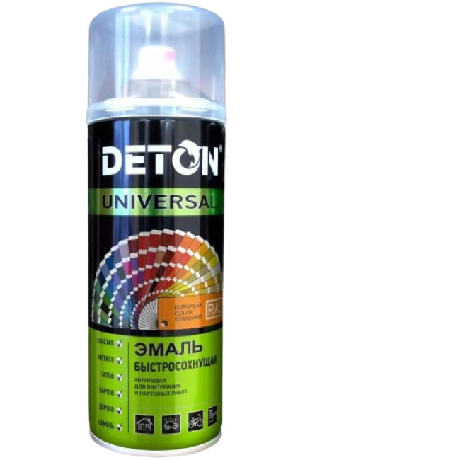 RAL 5015  DETON UNIVERSAL - Эмаль алкидная - Небесно-синий, атмосферостойкая, аэрозоль, 520 мл DTN-A70649 – купить в Астрахани | Deton | carpaint.kz
