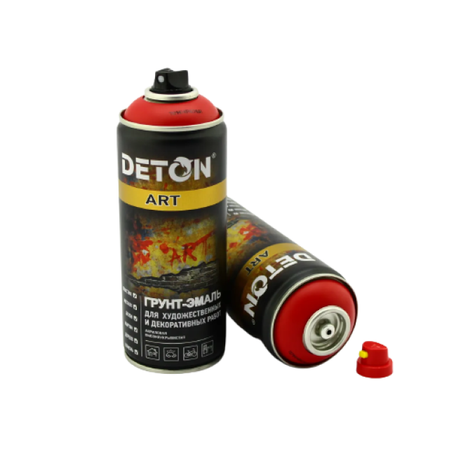 Грунт-эмаль для художественных и декоративных работ DETON ART, Madrid red, аэрозоль 520 мл DTN-A07695 – купить в Астрахани | Deton | carpaint.kz