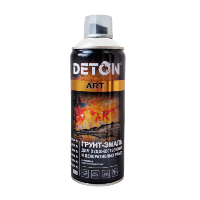 Көркем және сәндік жұмыстарға арналған праймер эмаль DETON ART, сібір сұр, аэрозоль 520 мл DTN-A07702 – Астраханда сатып алу |  | carpaint.kz
