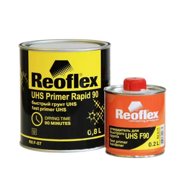 Reoflex Reoflex 2K 底漆 UHS 丙烯酸 4+1 浅灰色 + 固化剂，0.8l+0.2l RX F-07(G)-800 + RX H-17-200 图片 – 阿斯特拉罕 | carpaint.kz