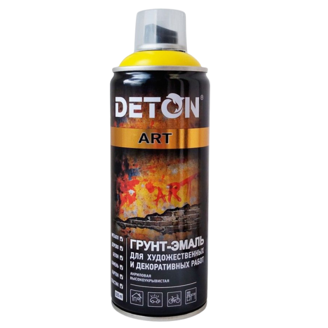 Deton DETON ART - 珐琅底漆 - 黄色 - 气雾剂，520 毫升 DTN-A70677 图片 – 阿斯特拉罕 | carpaint.kz