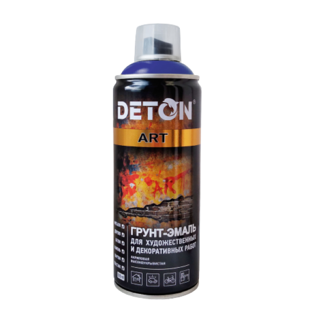 DETON ART - Праймер эмаль - Қою көк - Аэрозоль, 520 мл DTN-A70678 – Астраханда сатып алу | Deton | carpaint.kz